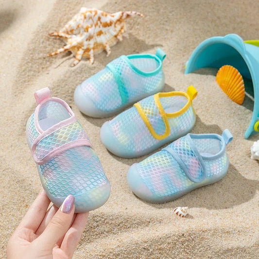 Breathable Baby Shoes Mesh Sandals Slip On First Walkers Lightweight - ToylandEU