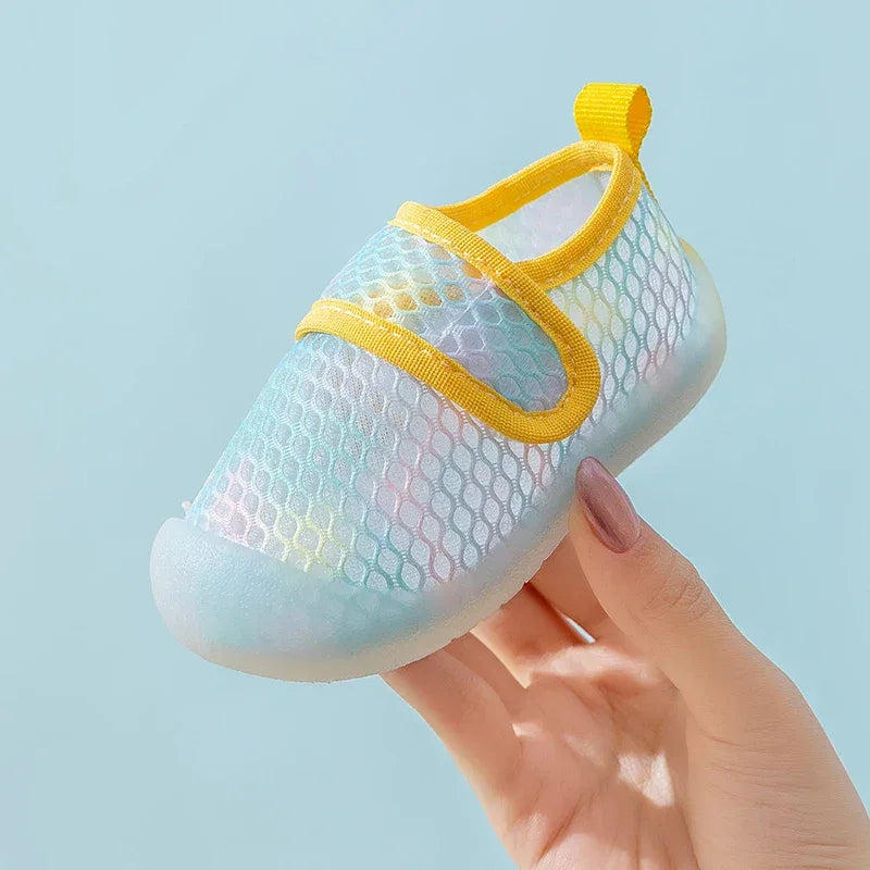 Breathable Baby Shoes Mesh Sandals Slip On First Walkers Lightweight - ToylandEU