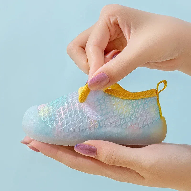 Breathable Baby Shoes Mesh Sandals Slip On First Walkers Lightweight - ToylandEU