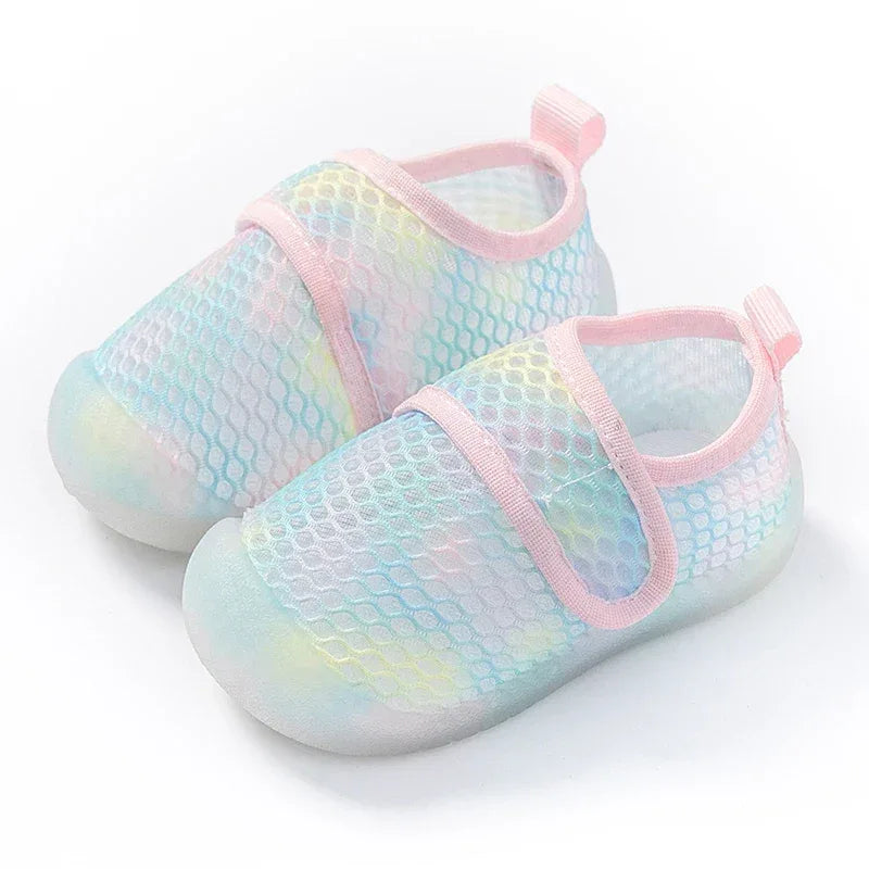 Breathable Baby Shoes Mesh Sandals Slip On First Walkers Lightweight - ToylandEU