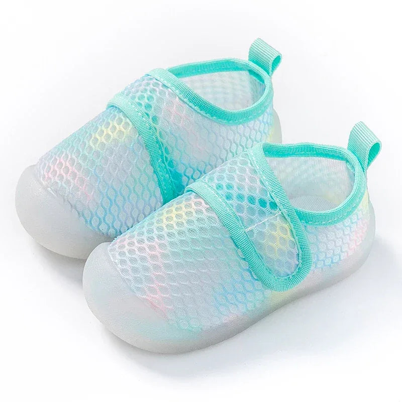 Breathable Baby Shoes Mesh Sandals Slip On First Walkers Lightweight - ToylandEU