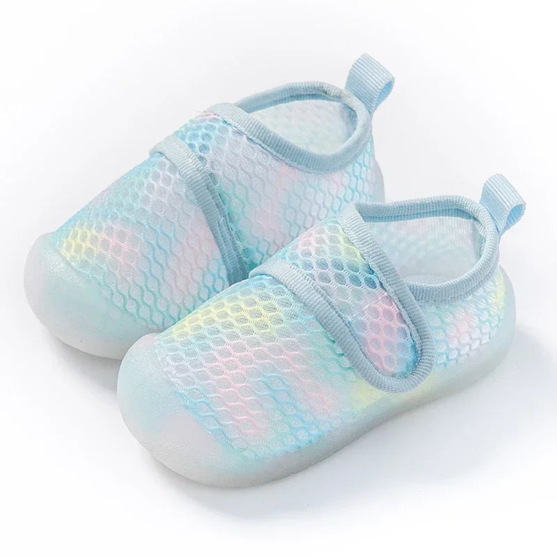 Breathable Baby Shoes Mesh Sandals Slip On First Walkers Lightweight - ToylandEU
