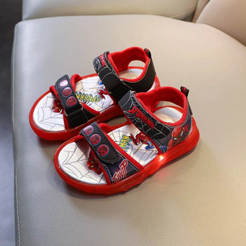 Breathable Children's LED Light Sandals with Open Peep Toe for Summer Beach Fun - ToylandEU