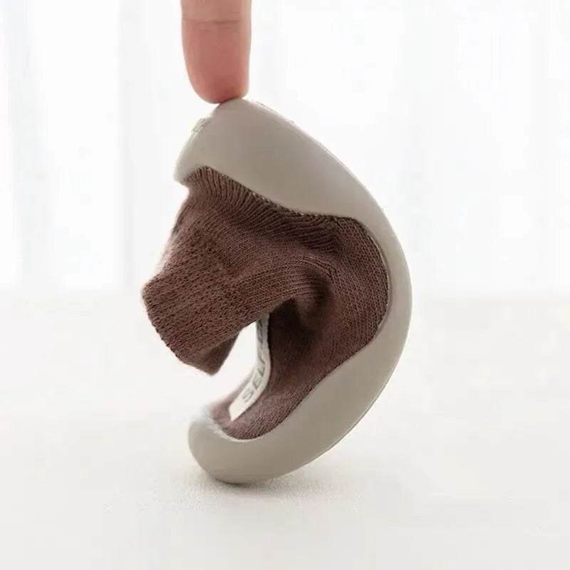 Breathable Cotton Baby Moccasins Non Slip Indoor Slippers - ToylandEU
