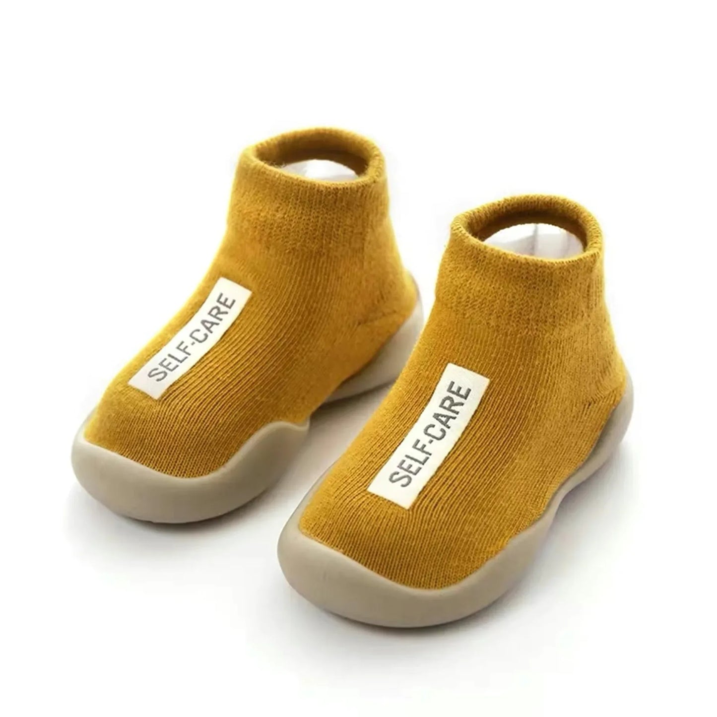 Breathable Cotton Baby Moccasins Non Slip Indoor Slippers - ToylandEU