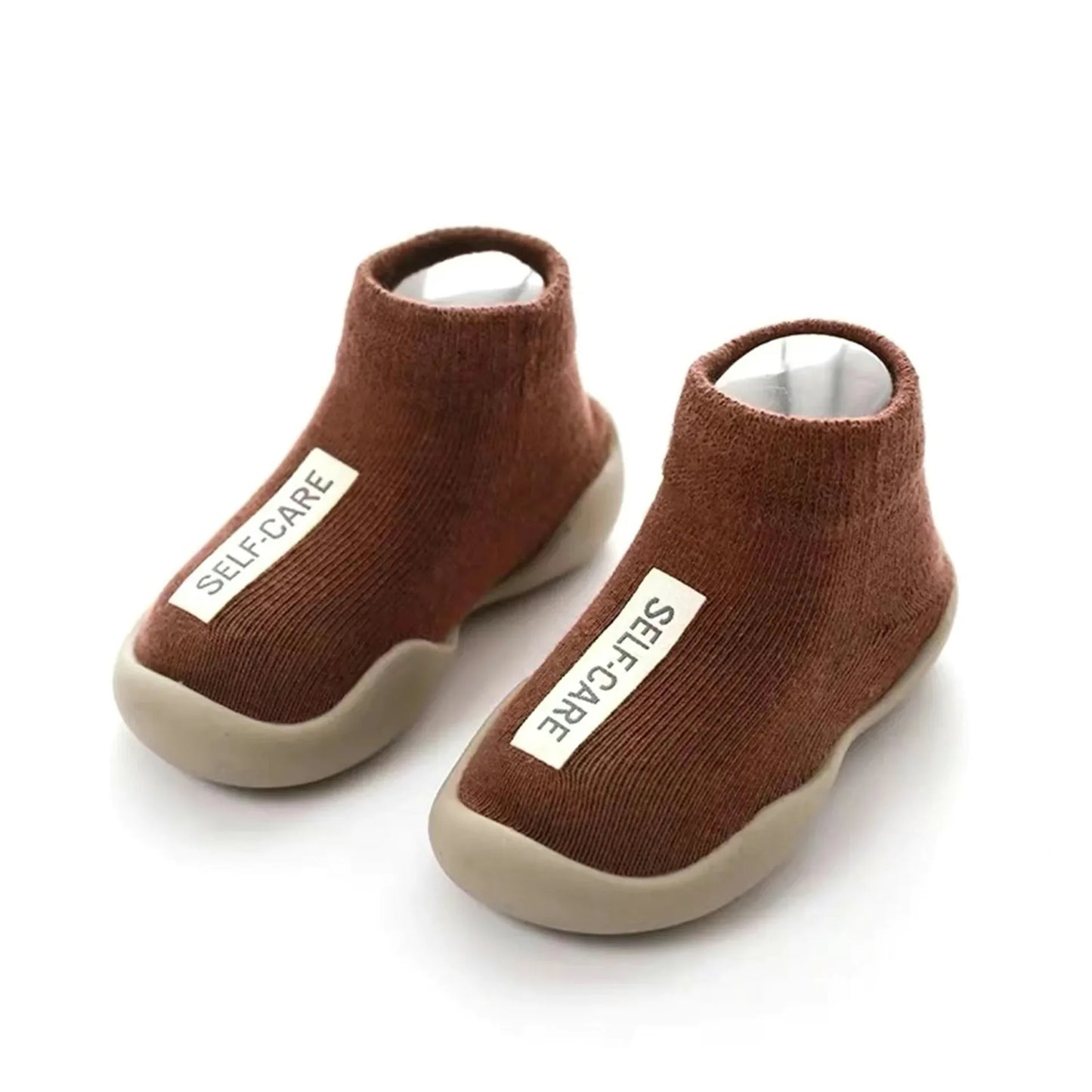 Breathable Cotton Baby Moccasins Non Slip Indoor Slippers - ToylandEU