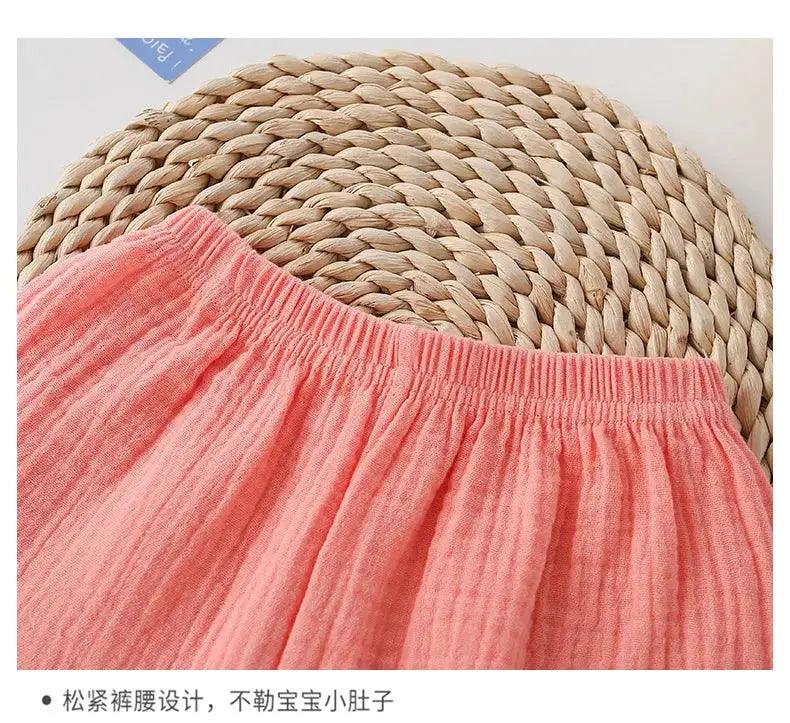  Breathable Cotton Kids Shorts Elastic Waist Comfort -  ToylandEU™