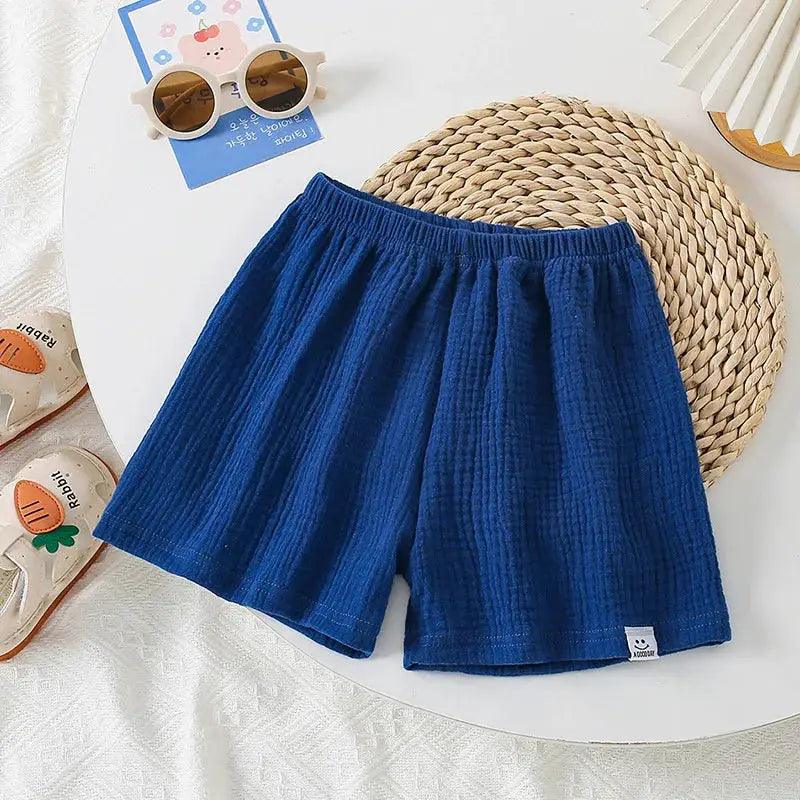  Breathable Cotton Kids Shorts Elastic Waist Comfort -  ToylandEU™