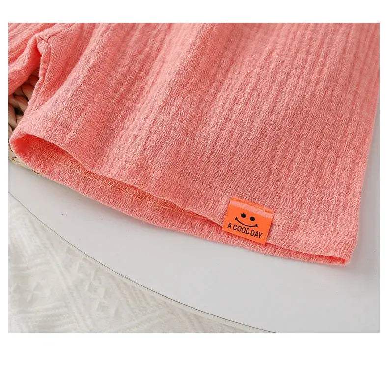  Breathable Cotton Kids Shorts Elastic Waist Comfort -  ToylandEU™