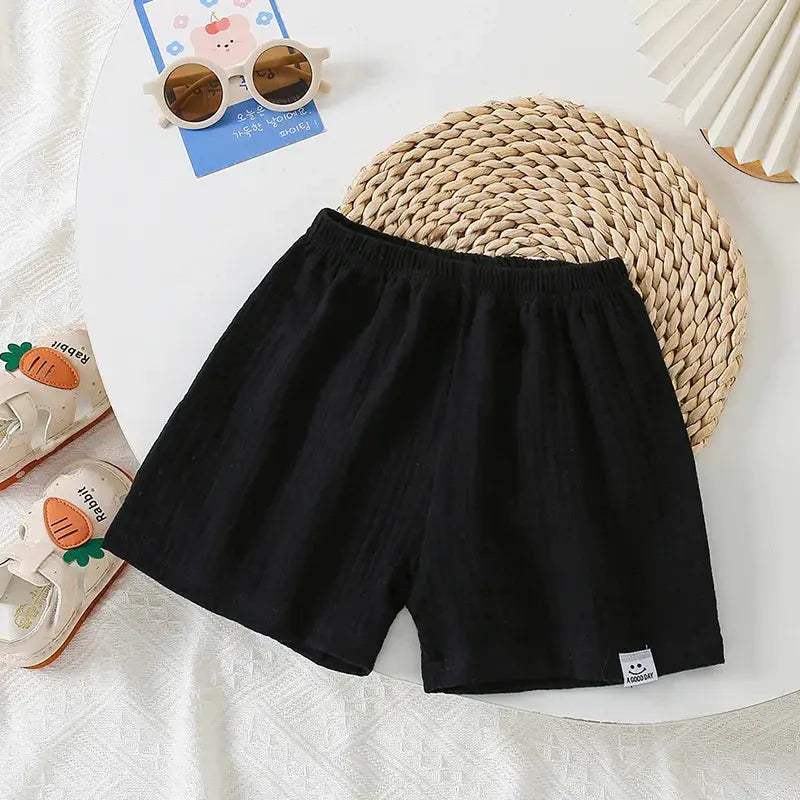  Breathable Cotton Kids Shorts Elastic Waist Comfort -  ToylandEU™