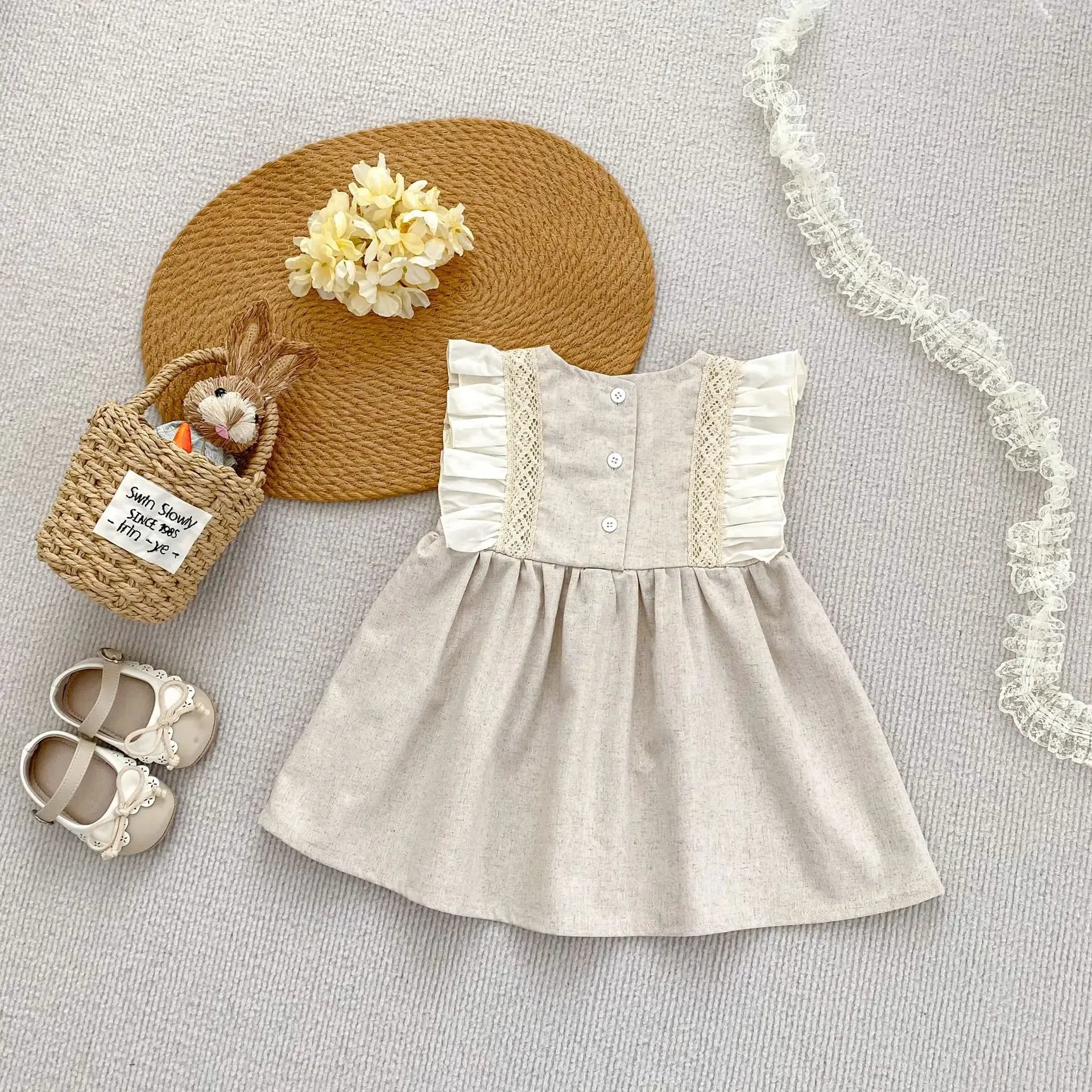 Breathable Cotton Princess Dress For Baby Girls 0 To 3 - ToylandEU