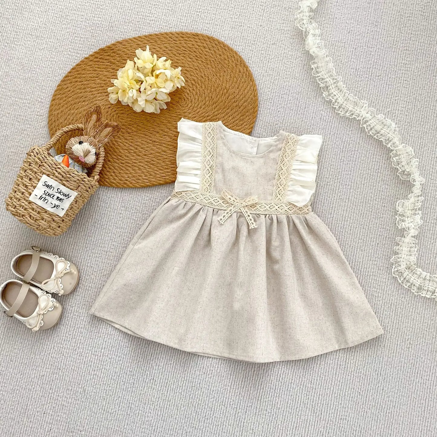 Breathable Cotton Princess Dress For Baby Girls 0 To 3 - ToylandEU