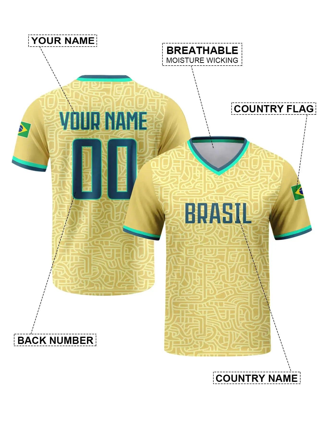  Breathable Custom Soccer Jersey With Name And Number Pro -  ToylandEU™