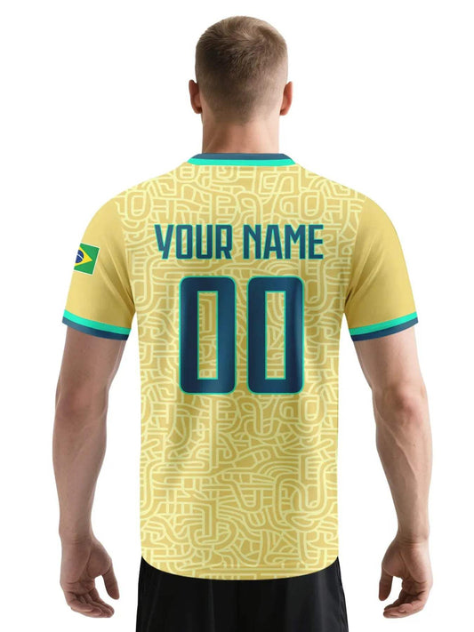 Custom Soccer Jersey Personalized with Name Number Breathable V-neck Football Team Shirt for Men Youth Women - ToylandEU