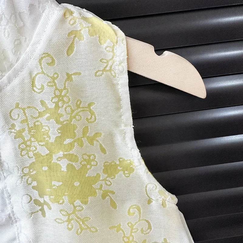 Breathable Girls Sleeveless Vest Romper With Floral Print And 3D Flower Bow For Summer Play - ToylandEU