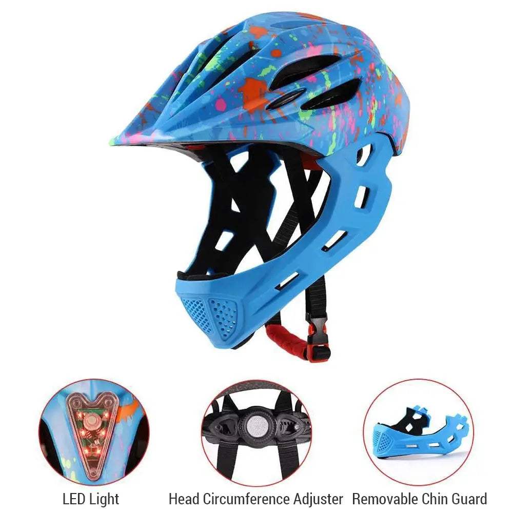 Breathable Kids Bike Helmet With LED Light Lightweight - ToylandEU