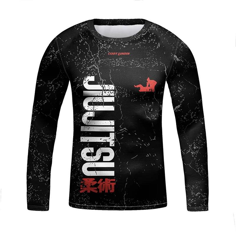 Breathable Kids Jiu Jitsu Muay Thai Rashguard Set 3D Print Boys - ToylandEU