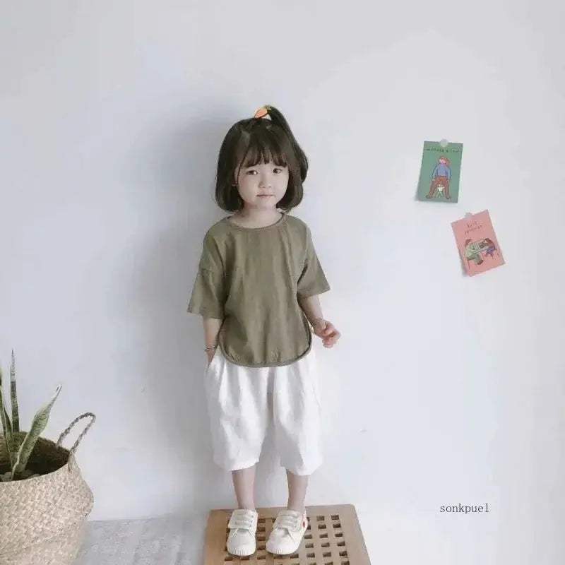  Breathable Kids Linen Harem Pants Elastic Waist Summer -  ToylandEU™