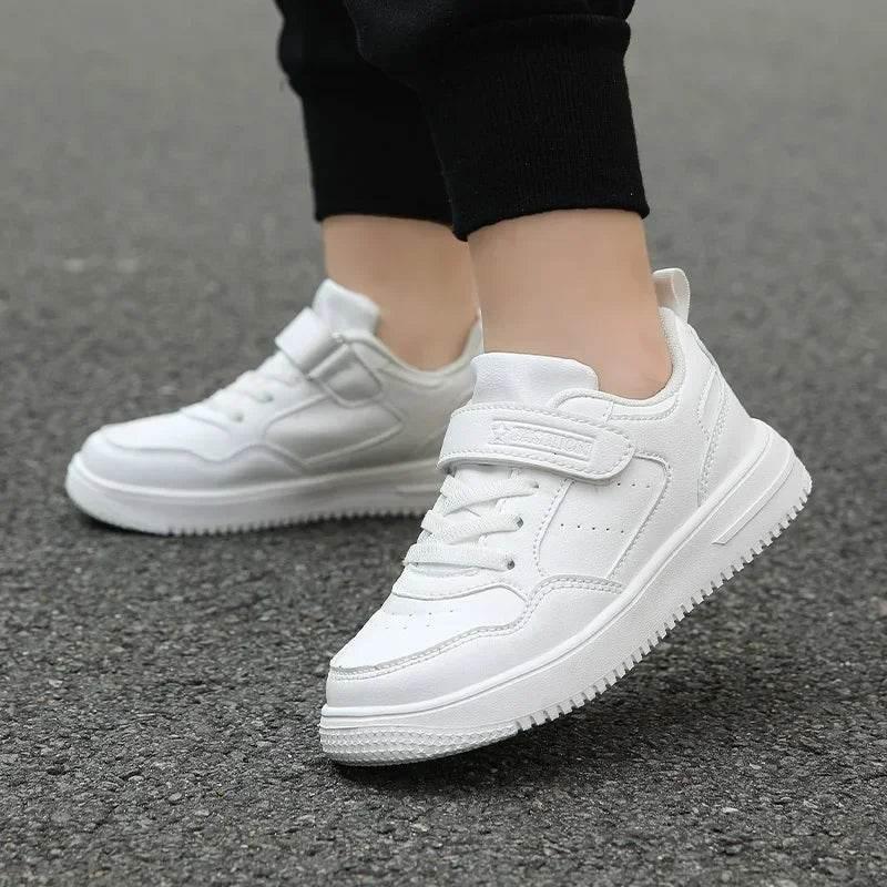 Breathable Leather Kids Running Shoes Soft Casual Sneakers for