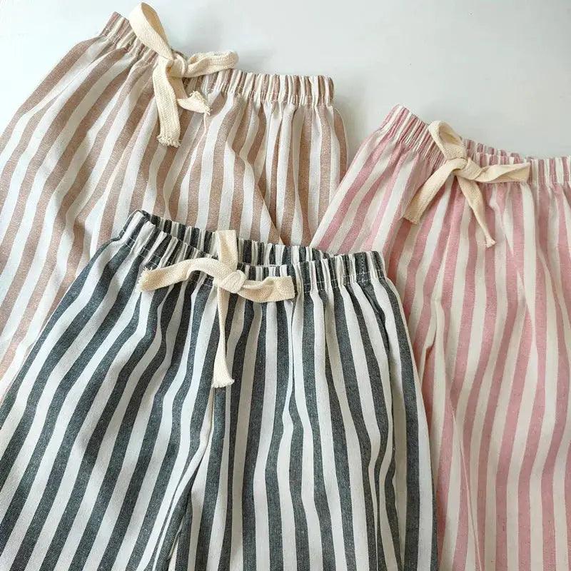  Breathable Linen Cotton Kids Pants Unisex -  ToylandEU™