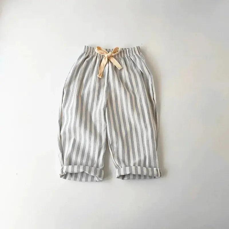  Breathable Linen Cotton Kids Pants Unisex -  ToylandEU™
