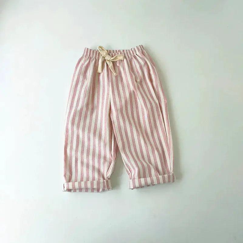 Breathable Linen Cotton Kids Pants Unisex -  ToylandEU™