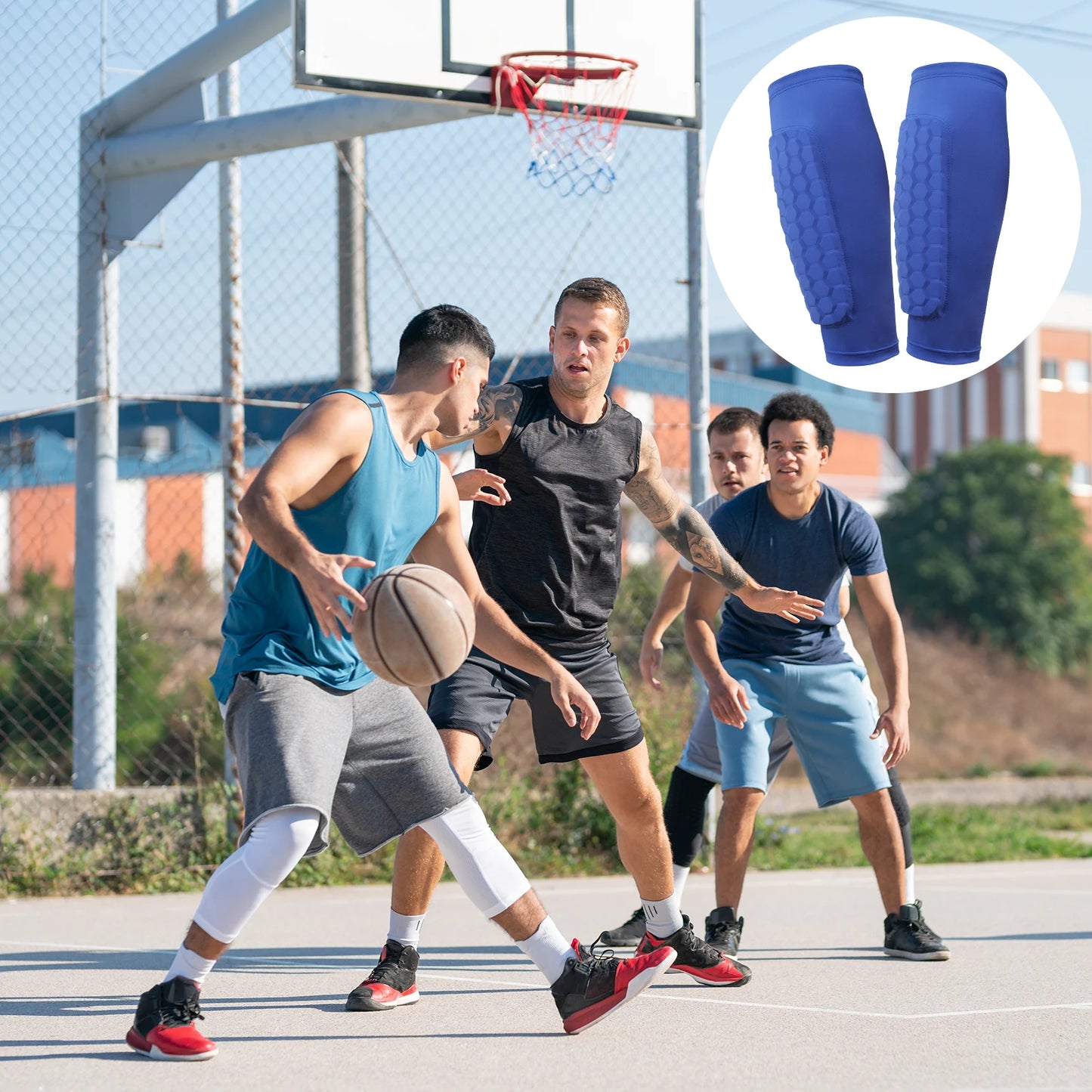 Breathable Shin Defender With Honeycomb Pads For Soccer - ToylandEU