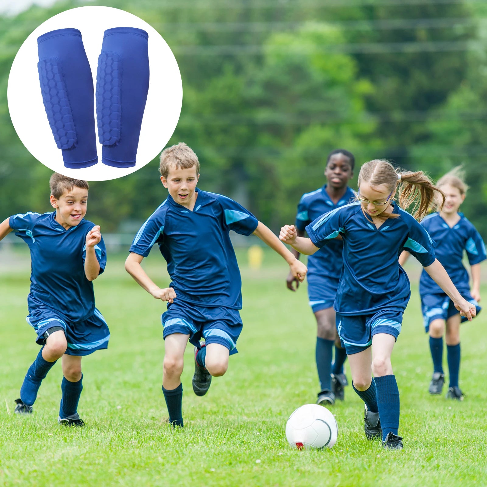 Breathable Shin Defender With Honeycomb Pads For Soccer - ToylandEU
