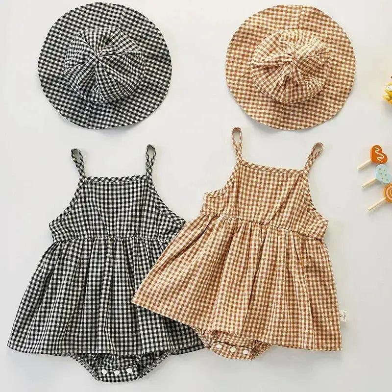  Breathable Soft Cotton Baby Romper With Hat For Summer -  ToylandEU™