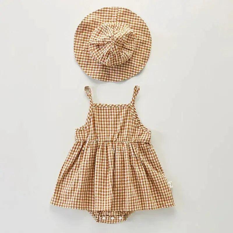  Breathable Soft Cotton Baby Romper With Hat For Summer -  ToylandEU™