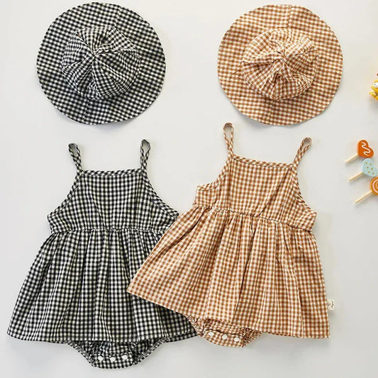 Breathable Soft Cotton Baby Romper With Hat For Summer - ToylandEU