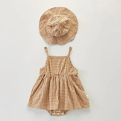 Breathable Soft Cotton Baby Romper With Hat For Summer - ToylandEU