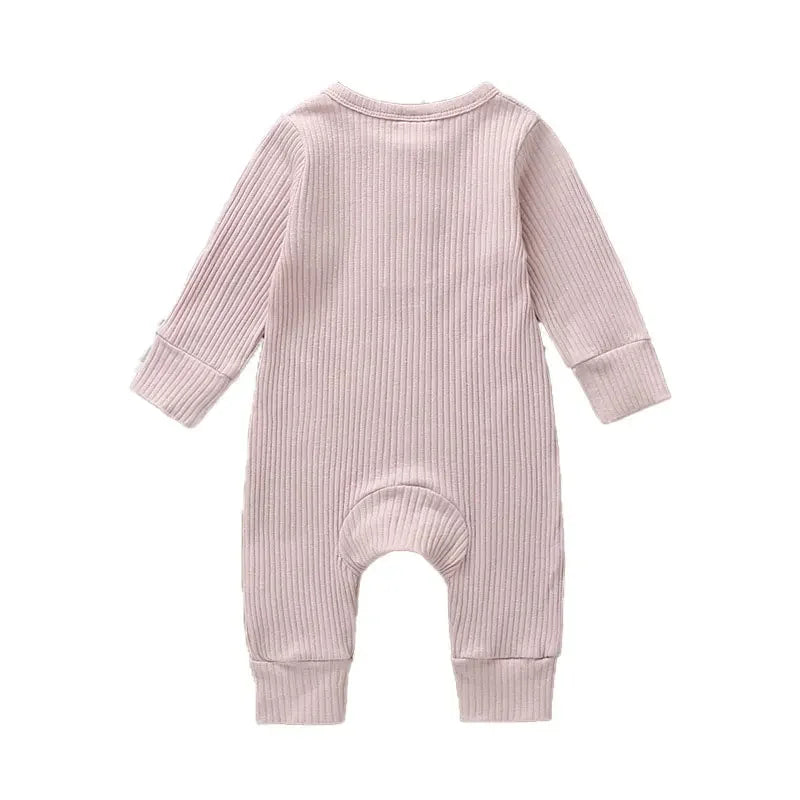 Breathable Soft Cotton Unisex Baby Romper Long Sleeve - ToylandEU
