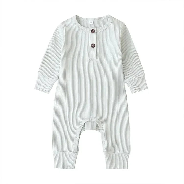 Breathable Soft Cotton Unisex Baby Romper Long Sleeve - ToylandEU