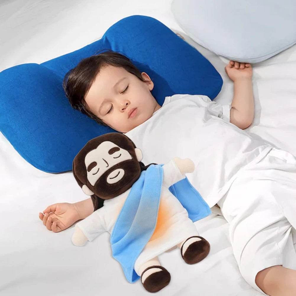 Breathing Jesus Plush Toy 32cm Soothing Stuffed Doll - ToylandEU