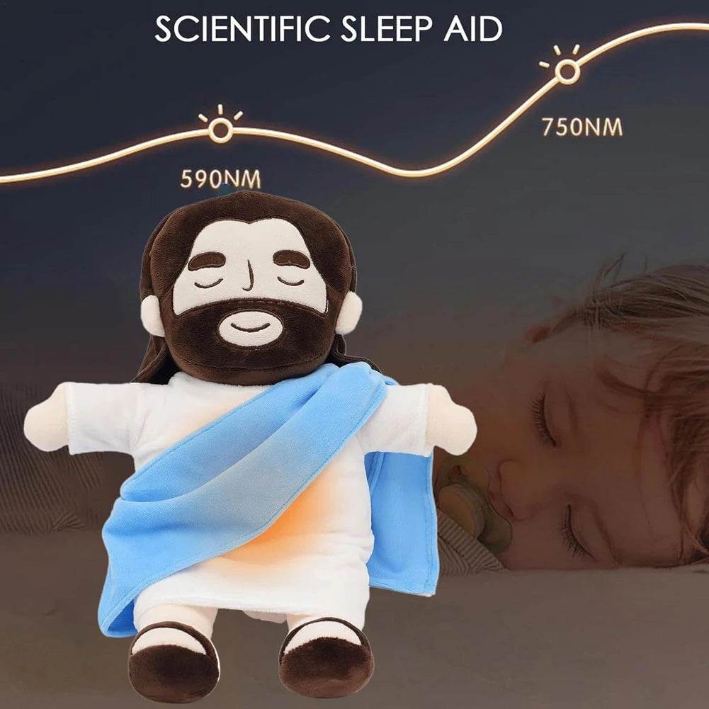 Breathing Jesus Plush Toy 32cm Soothing Stuffed Doll - ToylandEU