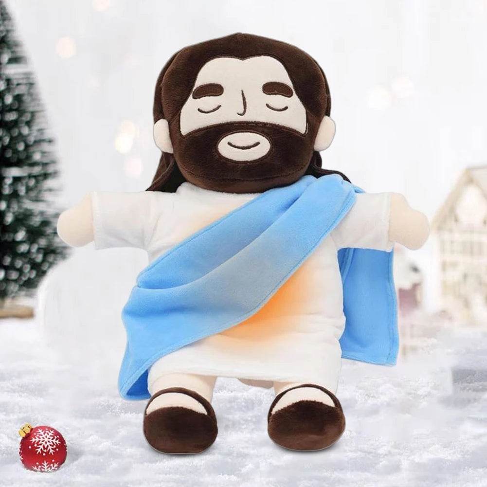 Breathing Jesus Plush Toy 32cm Soothing Stuffed Doll - ToylandEU