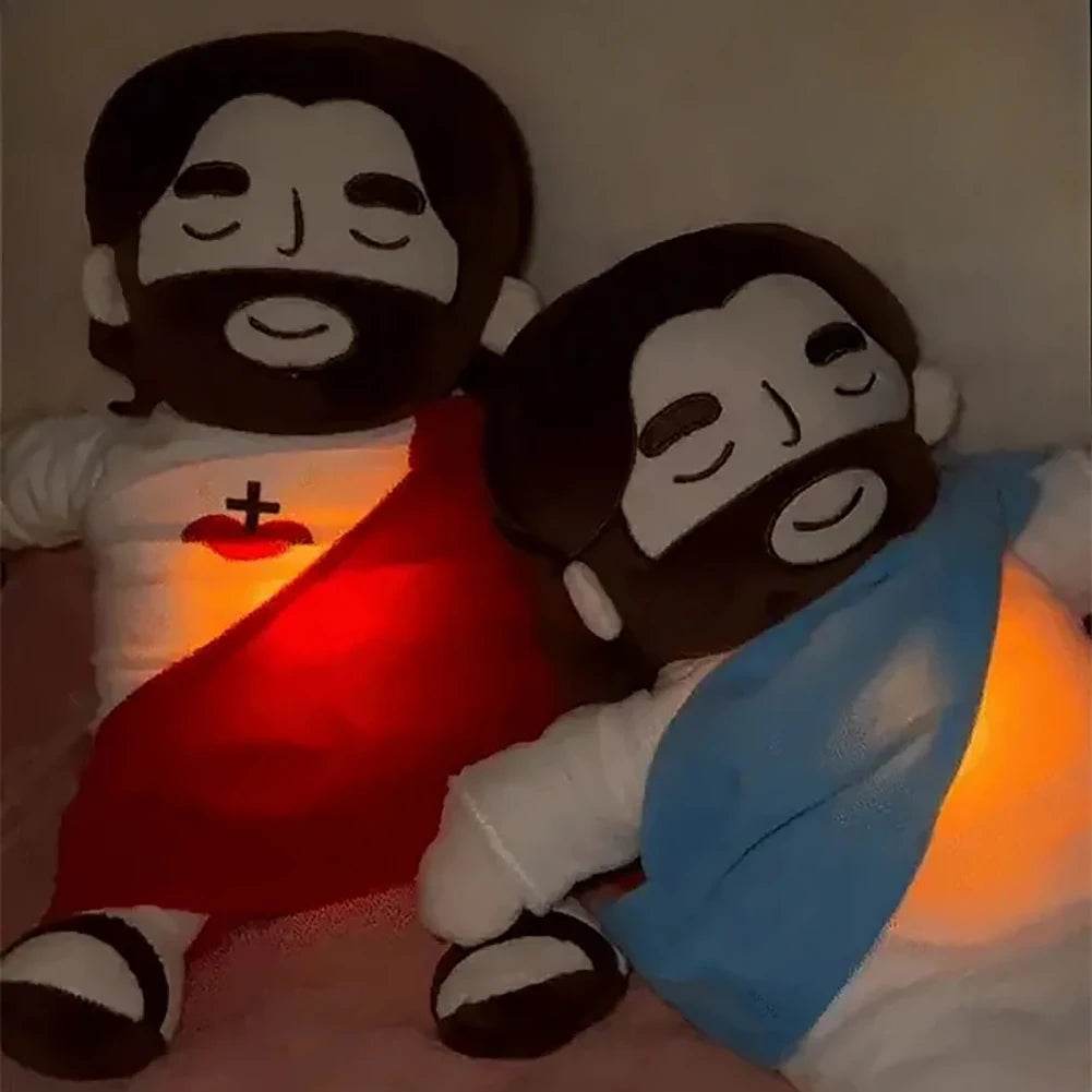 Breathing Jesus Plush Toy 32cm Soothing Stuffed Doll - ToylandEU