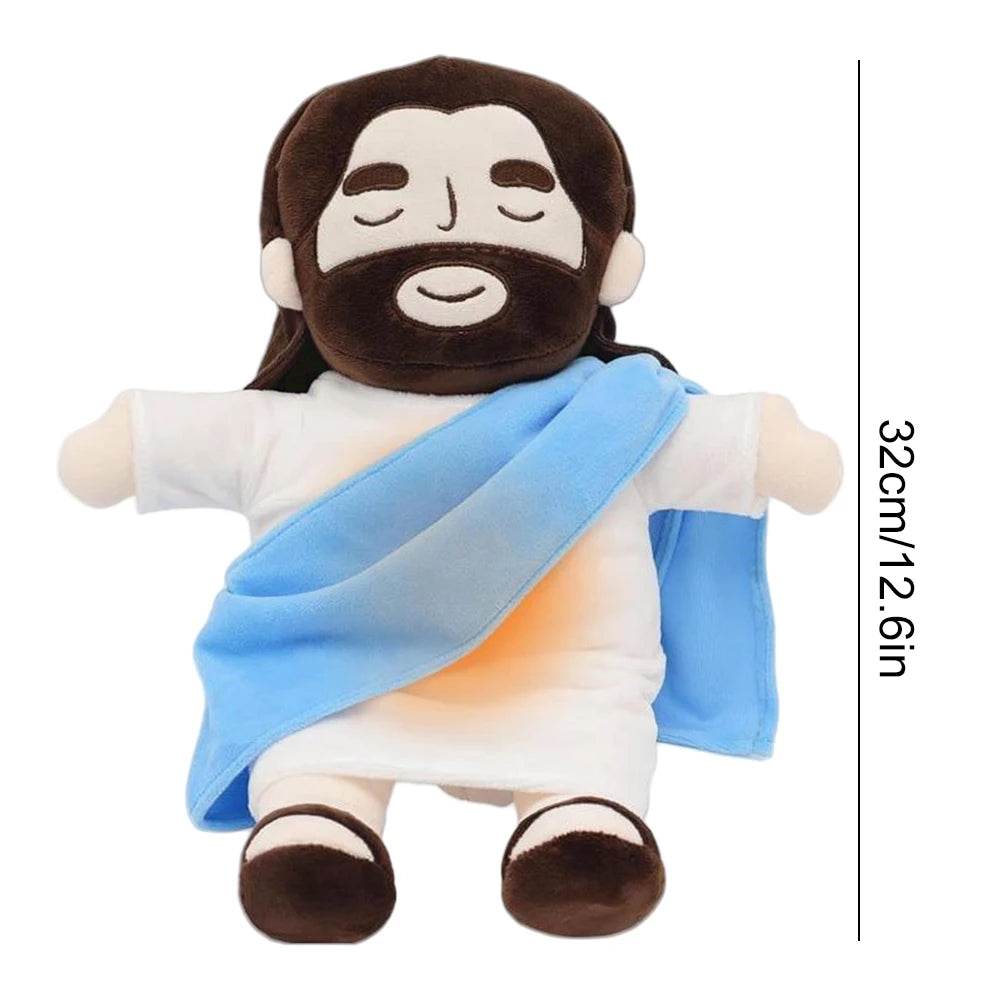 Breathing Jesus Plush Toy 32cm Soothing Stuffed Doll - ToylandEU
