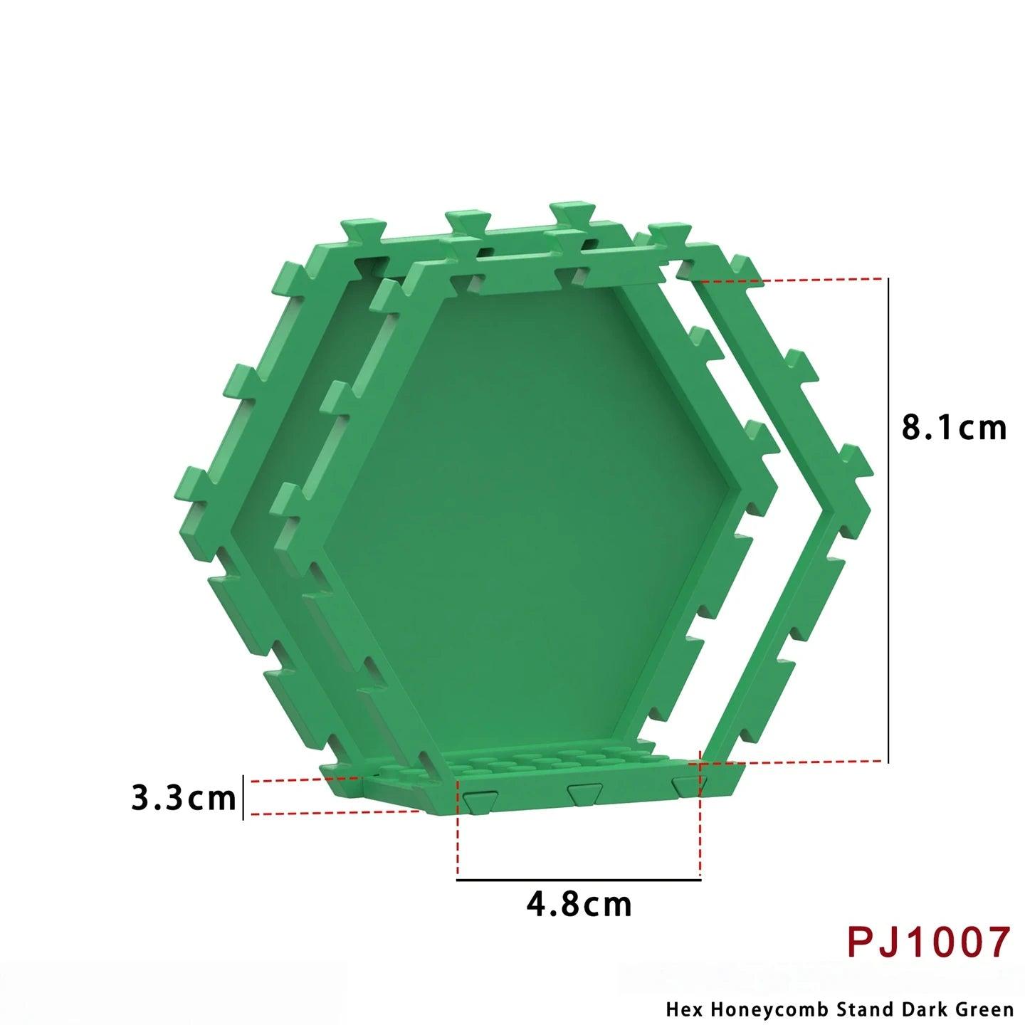  Brick Display Stand | Red Hex Interlock | Toylandeu™ 