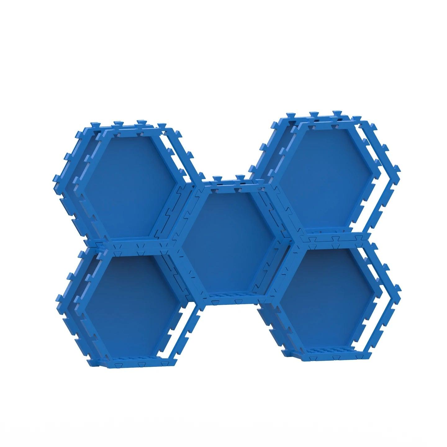  Brick Display Stand | Red Hex Interlock | Toylandeu™ 