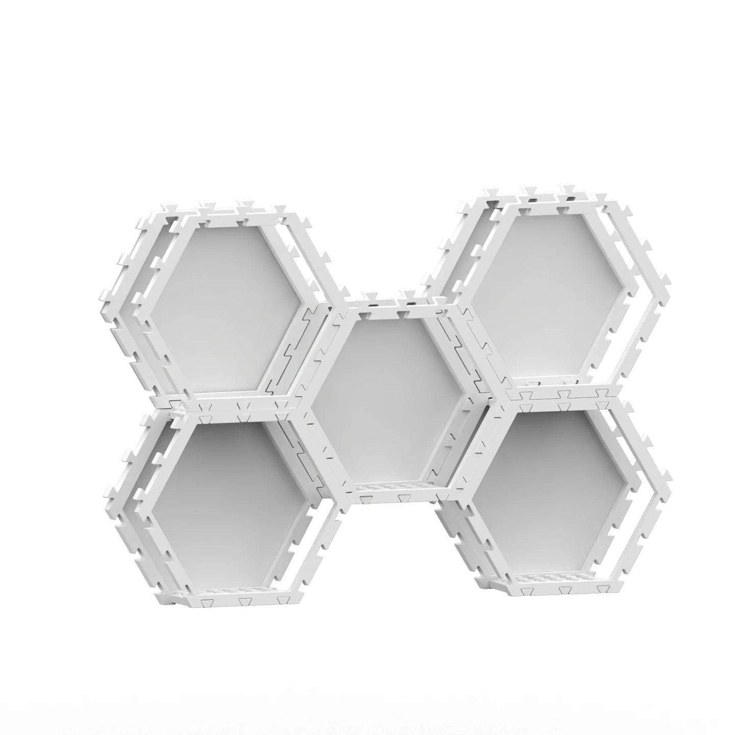  Brick Display Stand | Red Hex Interlock | Toylandeu™ 