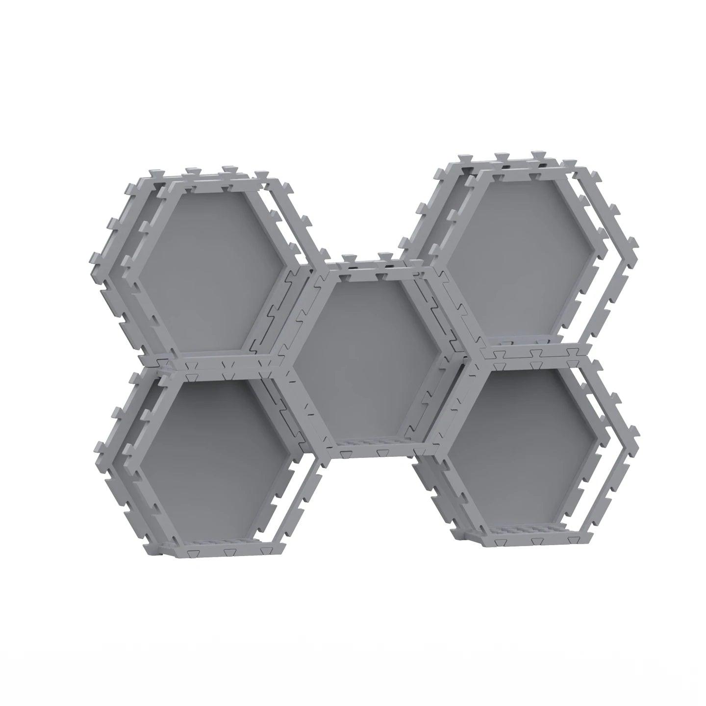  Brick Display Stand | Red Hex Interlock | Toylandeu™ 