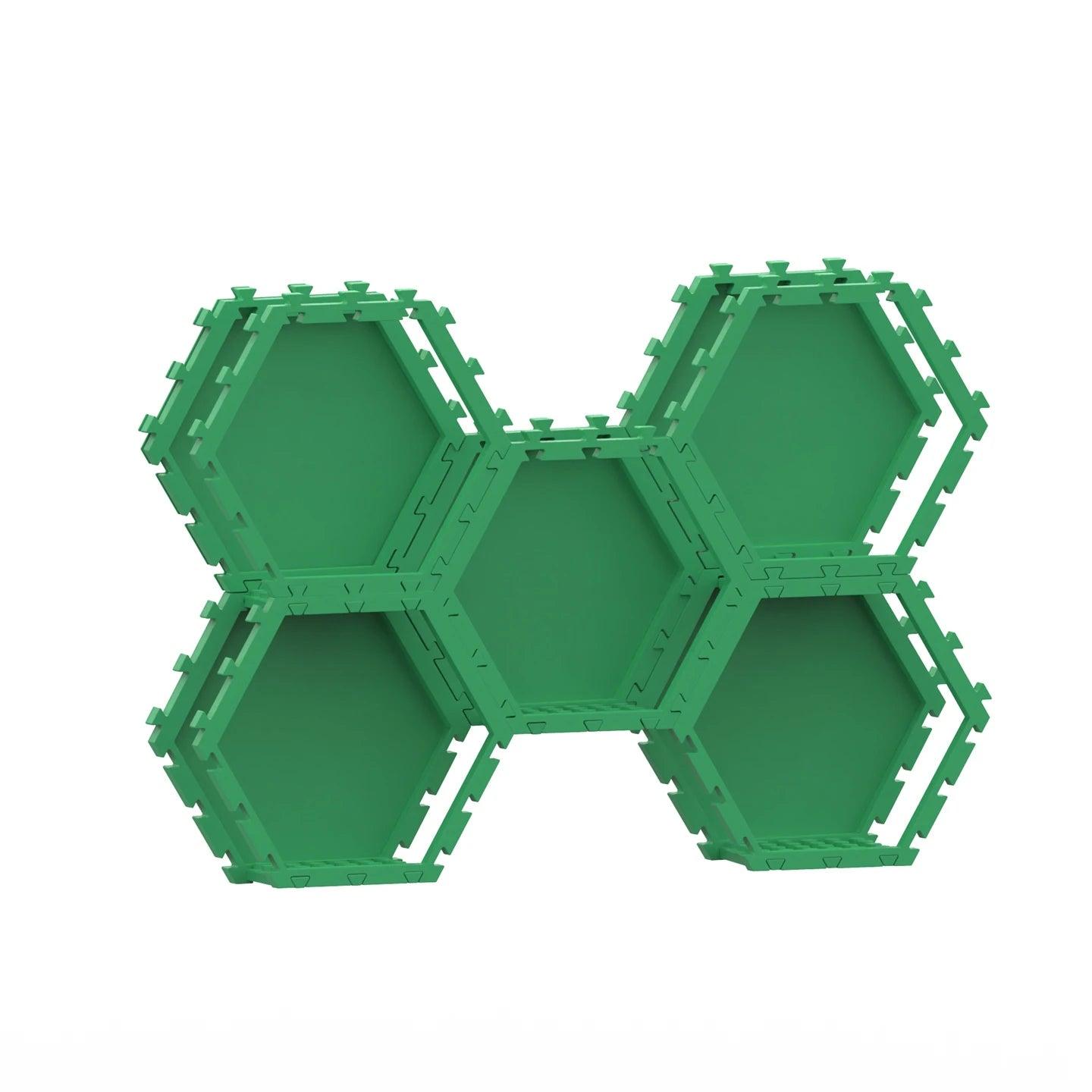  Brick Display Stand | Red Hex Interlock | Toylandeu™ 