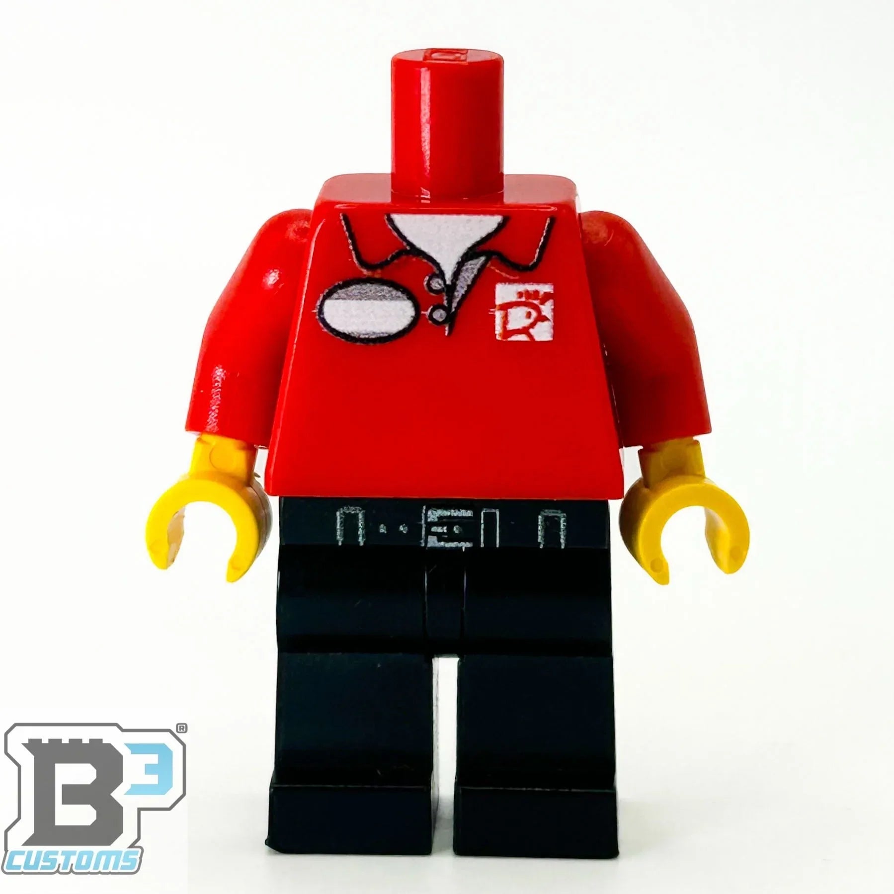 Authentic LEGO Figure Body With Custom Printing on Front, Back, and Arms by B3 Customs - ToylandEU