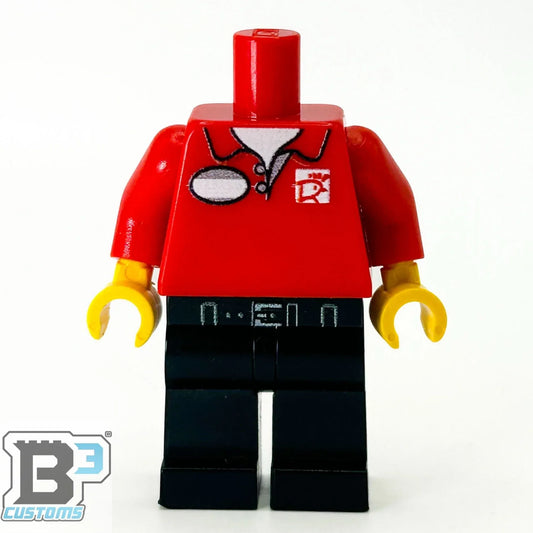 Authentic LEGO Figure Body With Custom Printing on Front, Back, and Arms by B3 Customs - ToylandEU