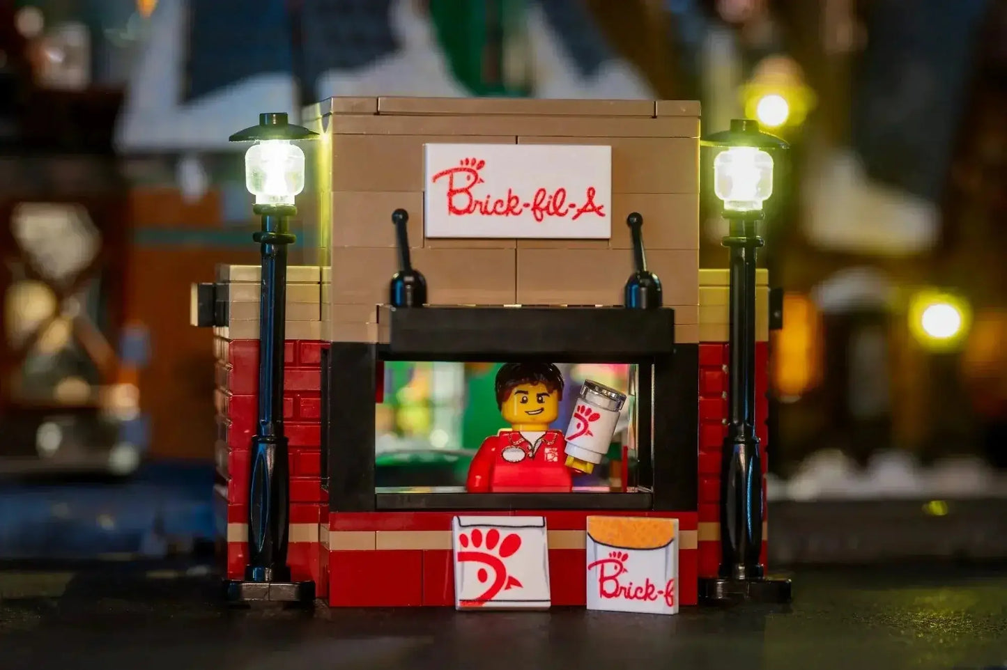 LEGO Minifig Food Stand With UV Printed Details Collectible - ToylandEU