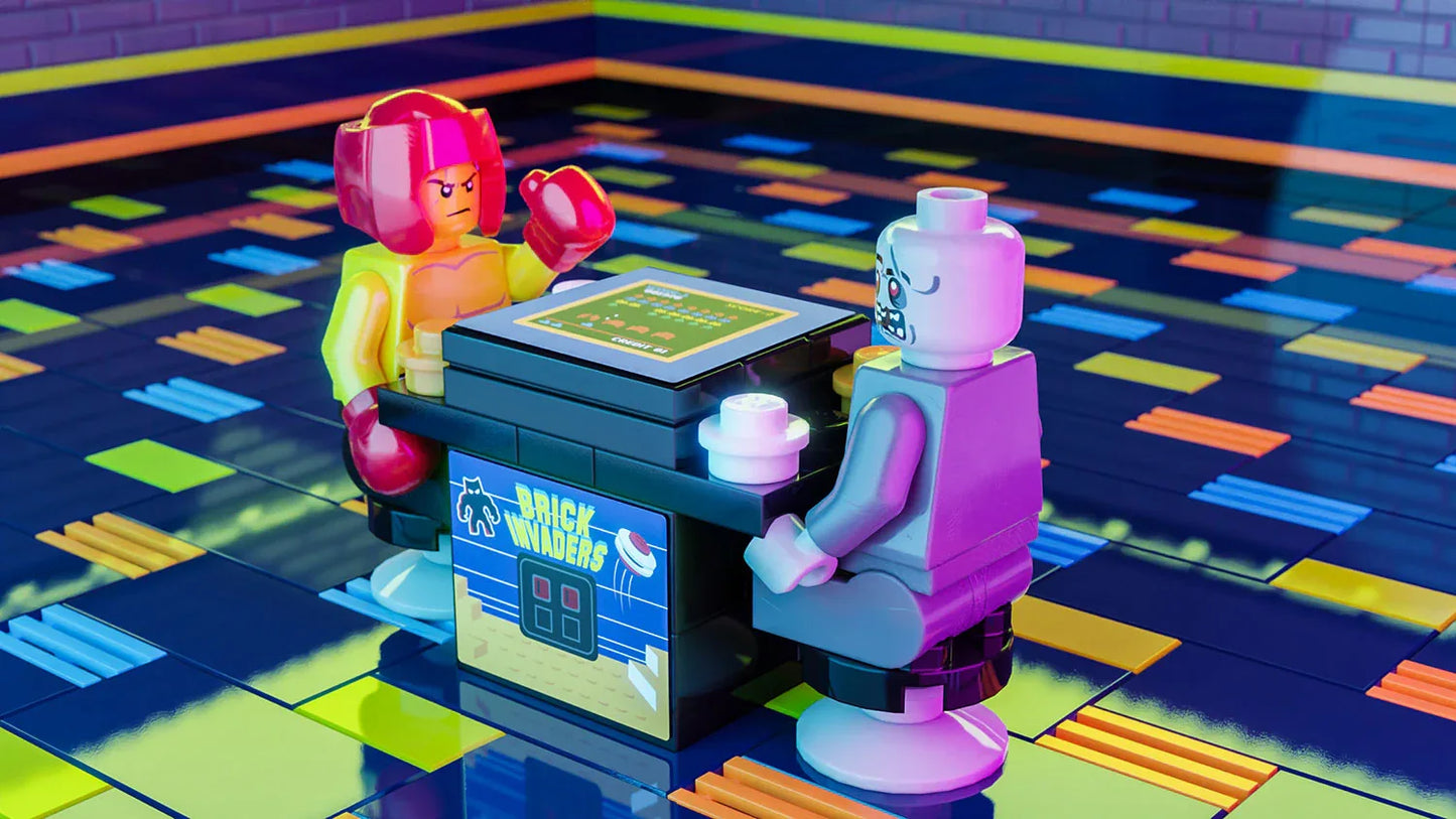 Two Player LEGO Arcade Game Featuring Custom Decals - ToylandEU