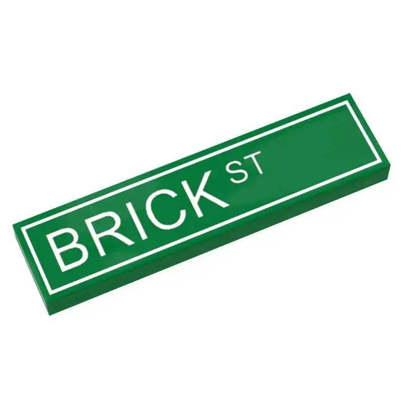 Custom Lego Tile Street Sign Brick Art Print 1x4 Tile - ToylandEU