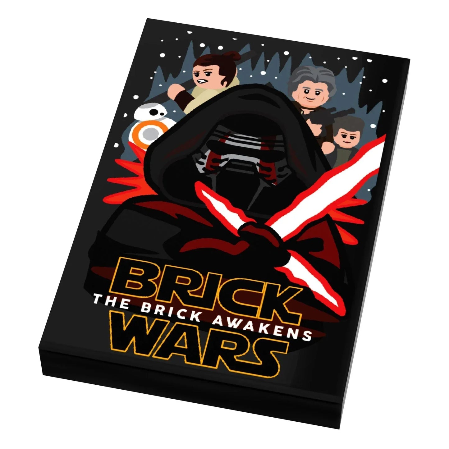 Brick Wars: Brick Awakens (EP. 7) Movie Tile Cover (2x3 Tile) made using LEGO part - B3Customs - ToylandEU